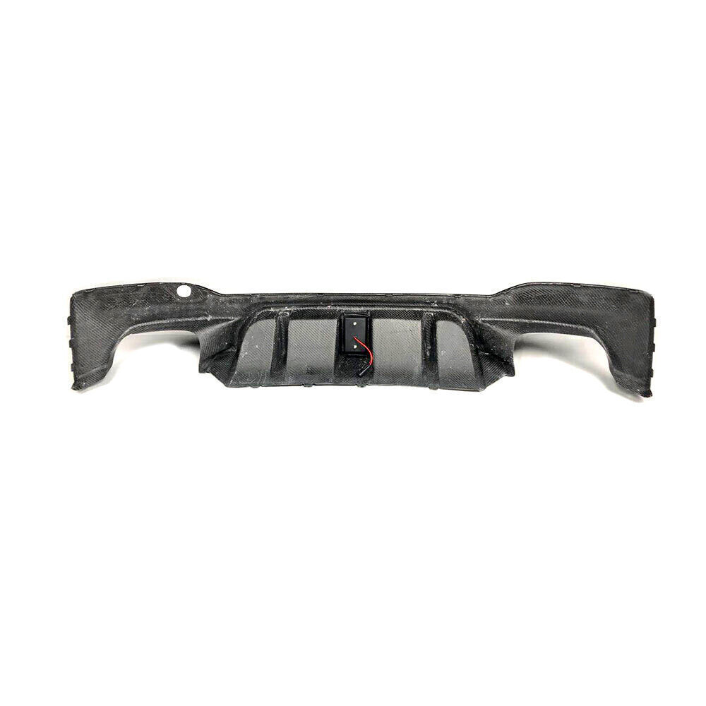 Carbon Fiber Fits BMW 5 Series F90 M5 2017-19 Rear Bumper Diffuser Lip LED