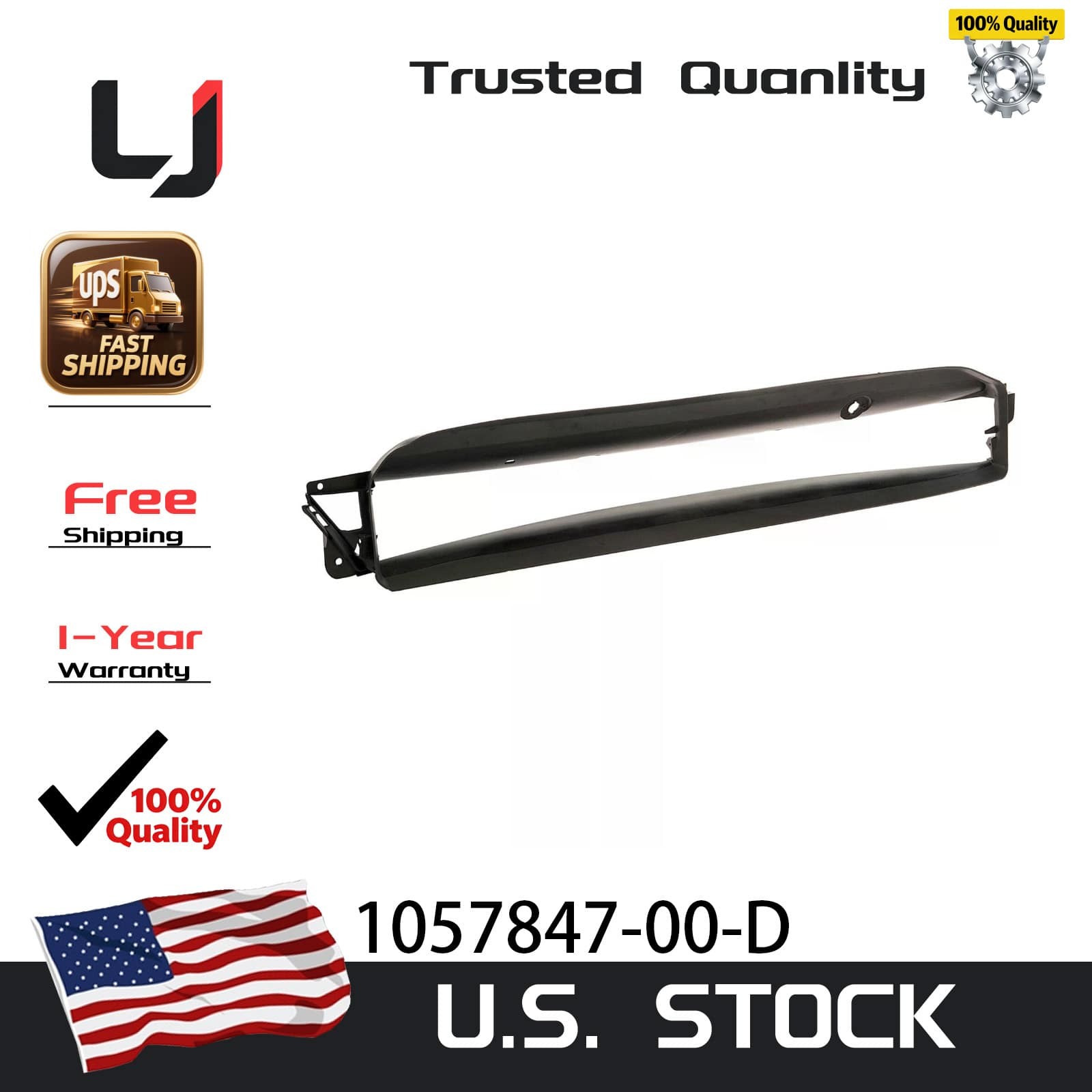 For Tesla Model S 16-20 Front Lower Intake Duct 105784700E Design??New Style