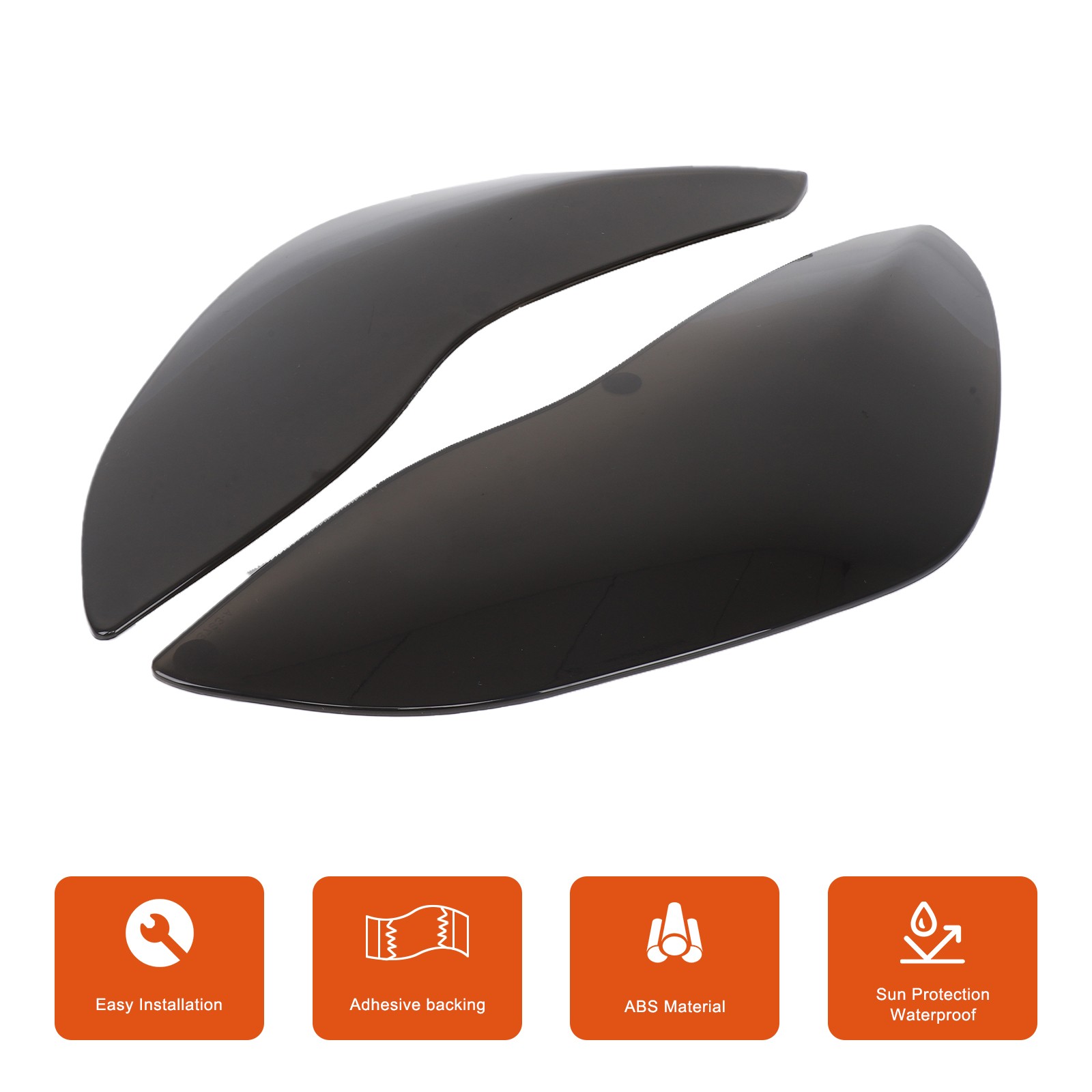 Transparent Gray Smoked Front Headlight Trim Cover For Tesla Model 3/Y 17-22 US