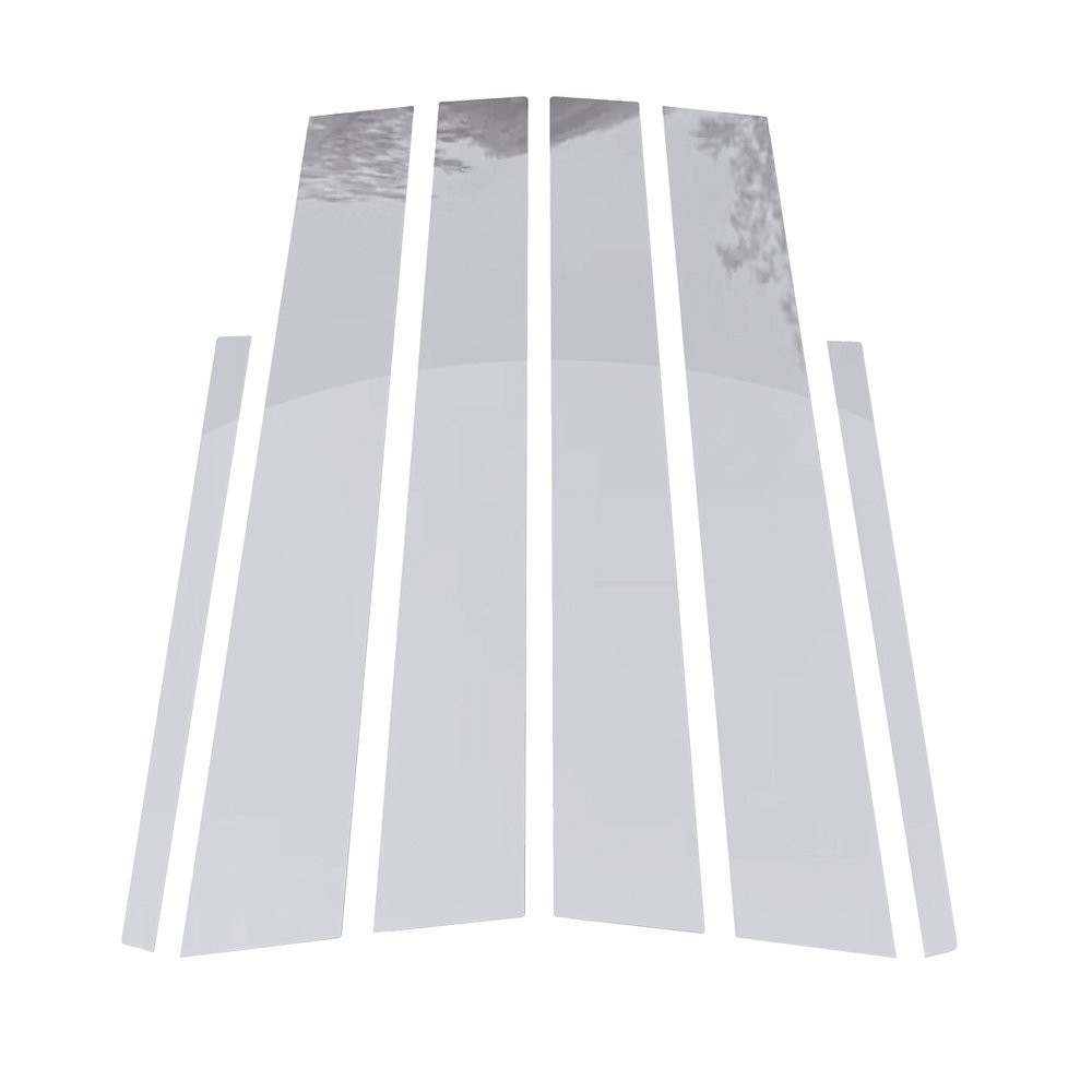 Stainless Steel Chrome Window Pillar Post Trim 6PC For 08-12 Honda Accord Sedan^