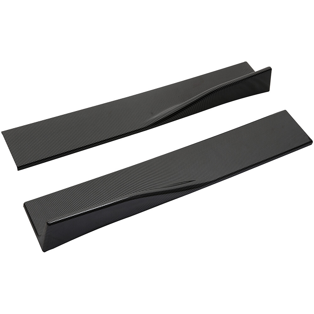 Carbon 86.6″ Side Skirt Extension Splitter Rocker Panels Lip For Dodge Avenger