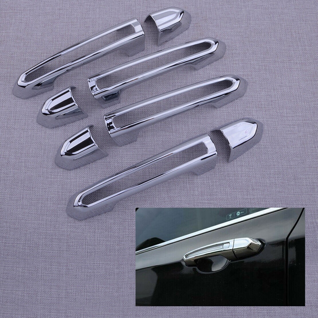 Chrome Door Handle Cover Trim Fit For Cadillac ATS XTS CT6 XT4 XT5 XT6 2013-2020