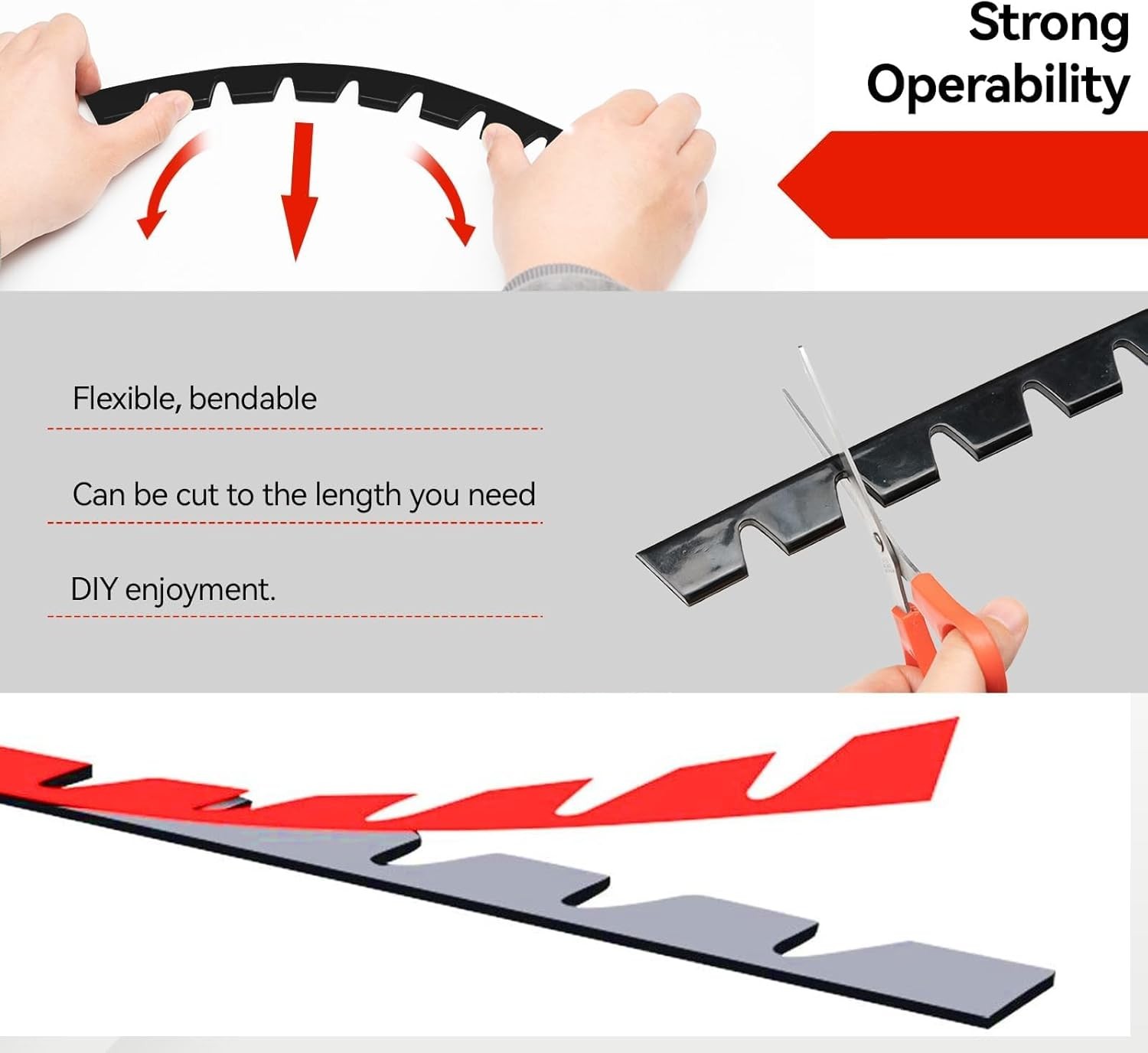 8X For Mini Cooper Car Front Bumper Scrape Guard Anti-Scratch Skid Protector Kit
