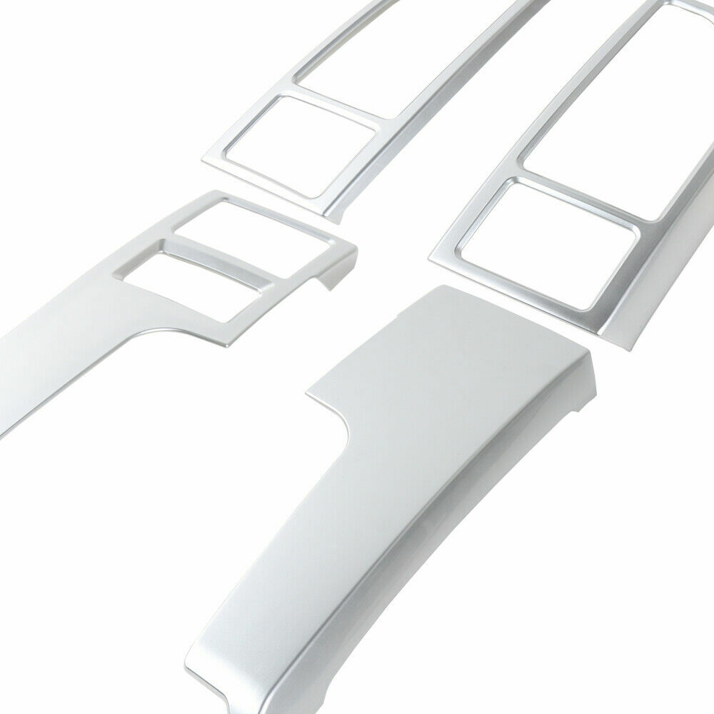 4pcs Dashboard Central Control Panel Cover Trim For Ford F-150 2015-2020 Silver