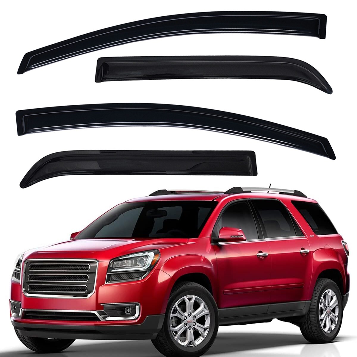 Window Visors Sun Rain Guards for 2007-2016 GMC Acadia/2007-2010 Saturn Outlook