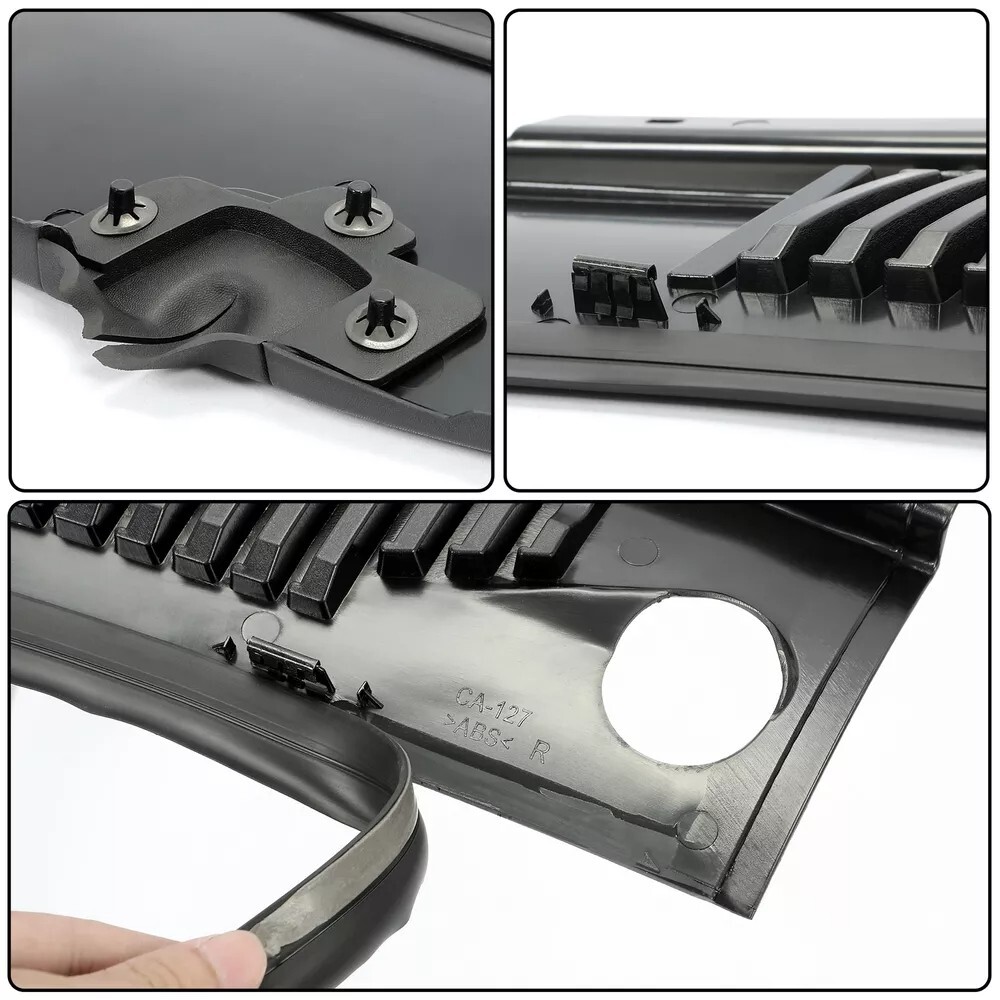 2 Pcs Windshield Wiper Cowl Vent Grille Panel LH RH Side For 99-04 Ford Mustang