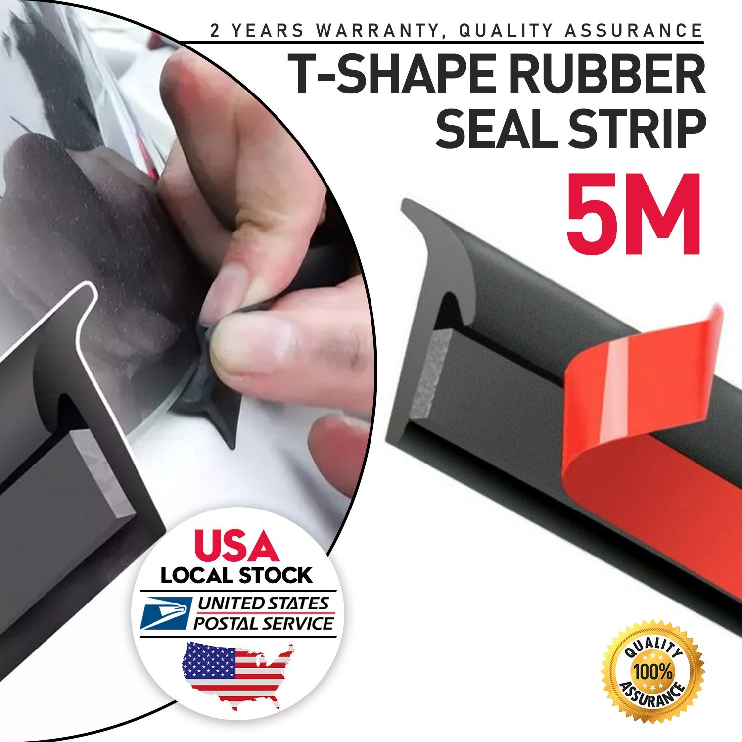 5M Rubber Seal Strip Car Door Window Trim Edge Molding Cover For Acura Models