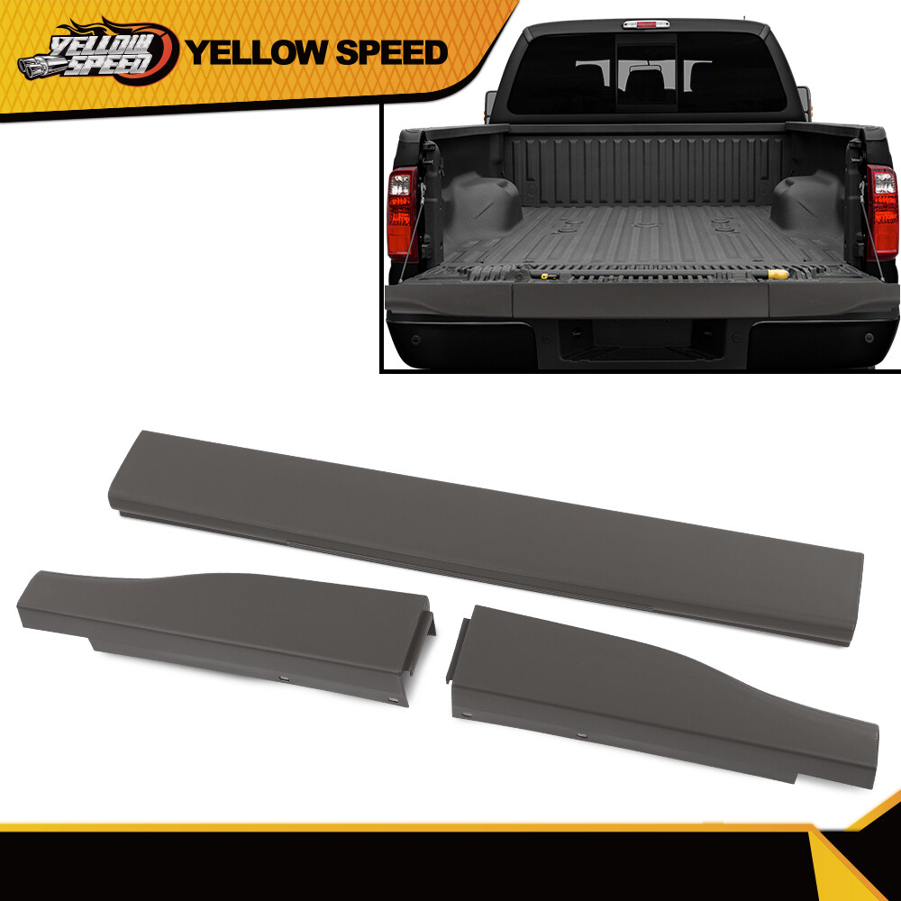 Tailgate Trim Flex Step Pad&End Molding Cap Fit For Ford Super Duty F250 08-16