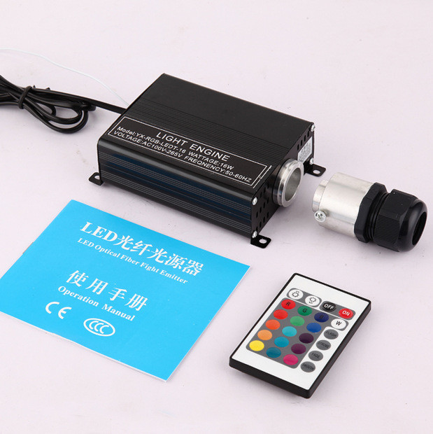300 X 16W DC12V Car SUV Interior LED Multi Color Changing Fiber Optic Lamps Star