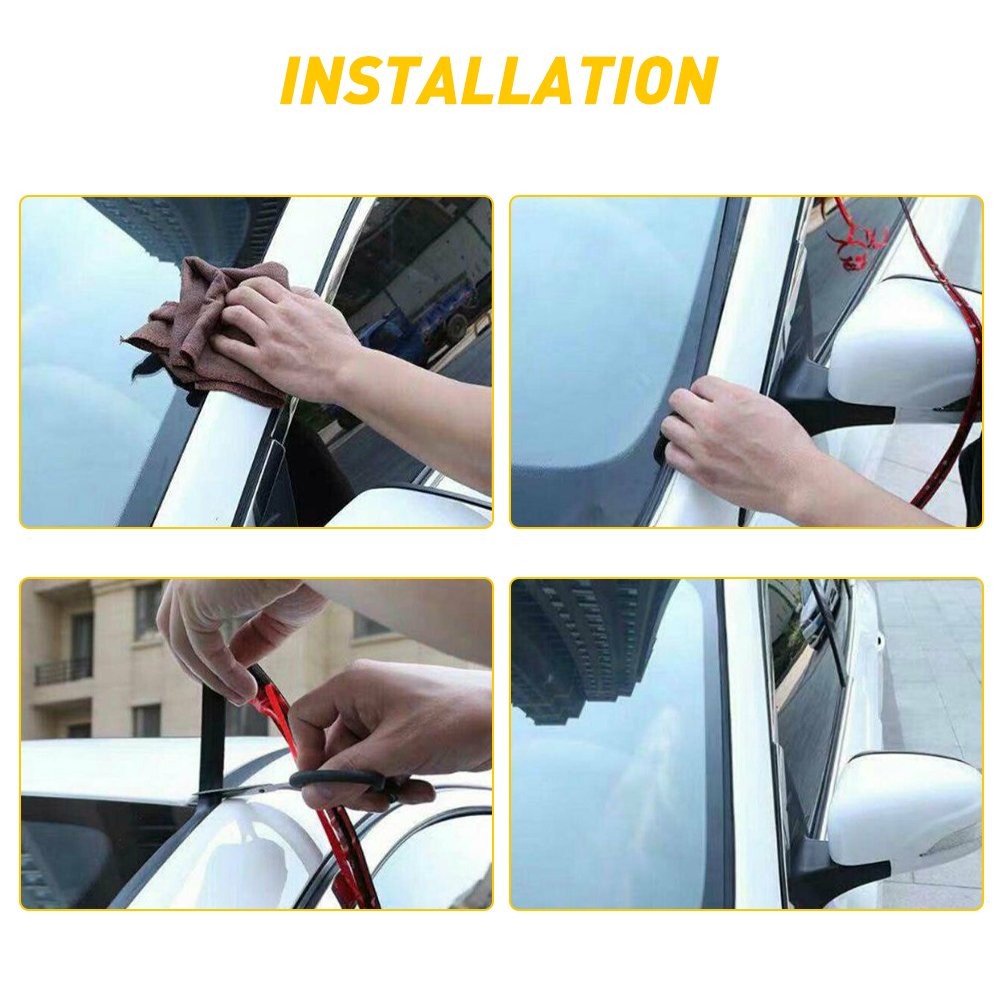 T Windshield Rubber Molding Seal for Trim Universal Windscreen and Windows 10FT