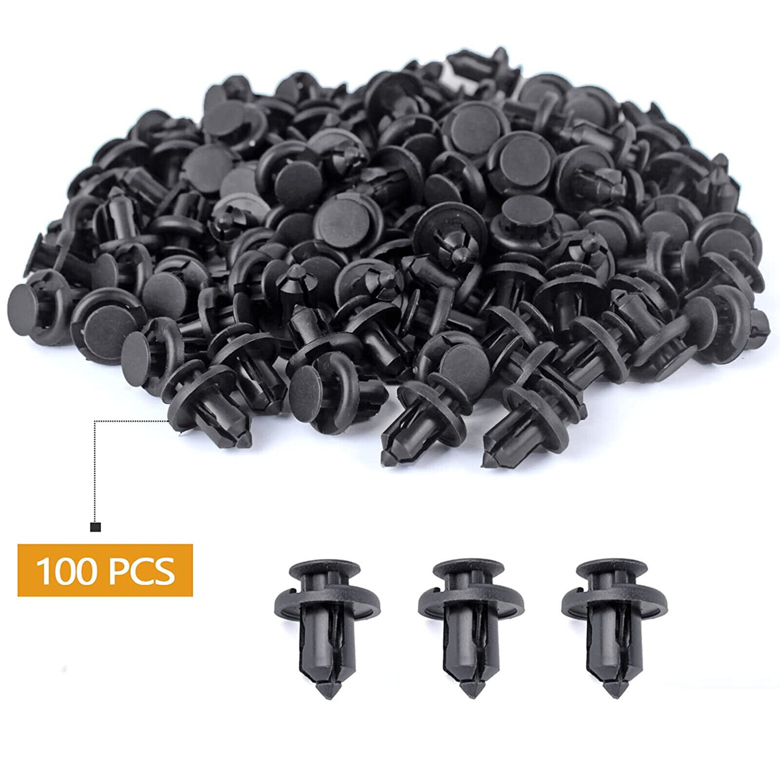 100pcs NEW ATV Retainer Clips Push Pin Splash Guard Body Panel For Honda 10mm