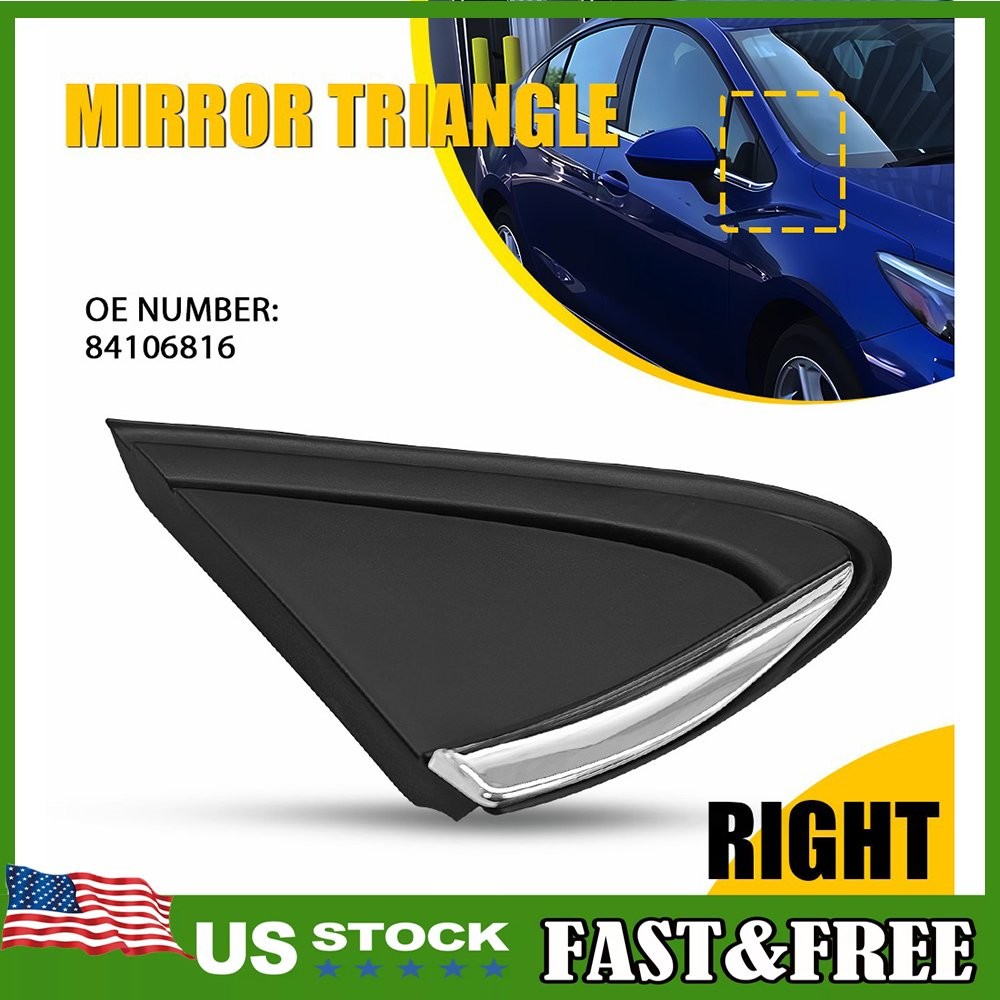 For 16-19 Chevrolet Cruze Mirror Corner Triangle Molding Fender Trim Right 1~10X