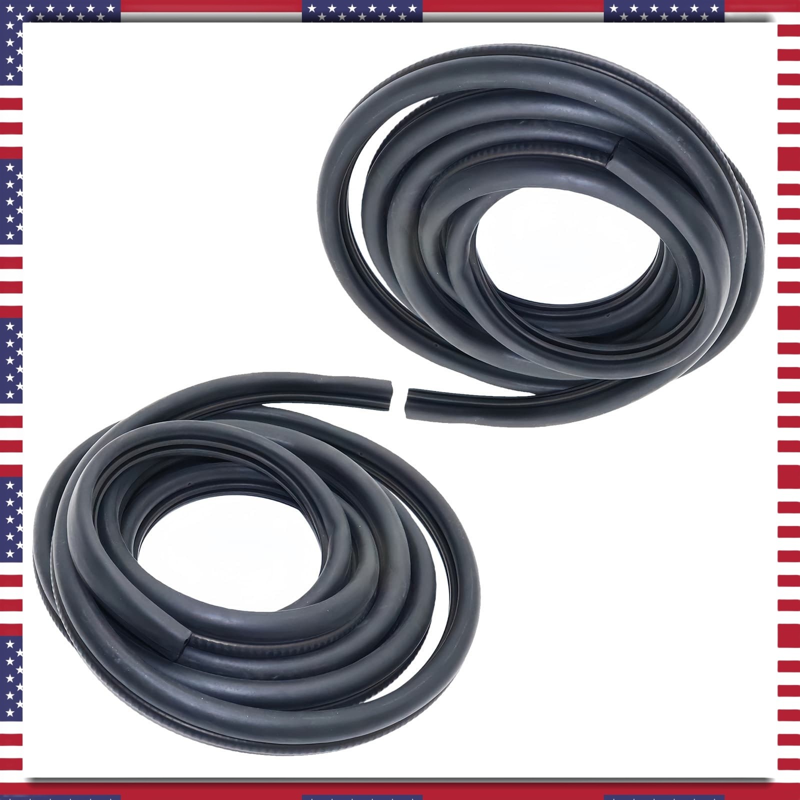 For 86-07 Peterbilt 377 359 379 330 380 Rubber Door Seals Weatherstrip Pair Set