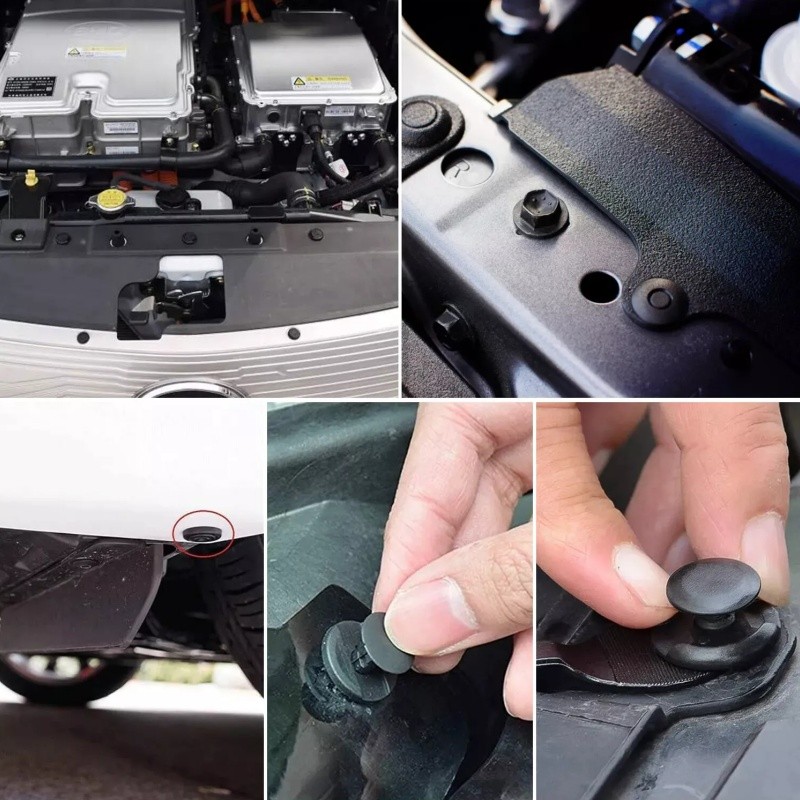 6 Size 100pcs Clip Trim Car Push Pin Rivet Bumper Door Panel Retainer Assortment