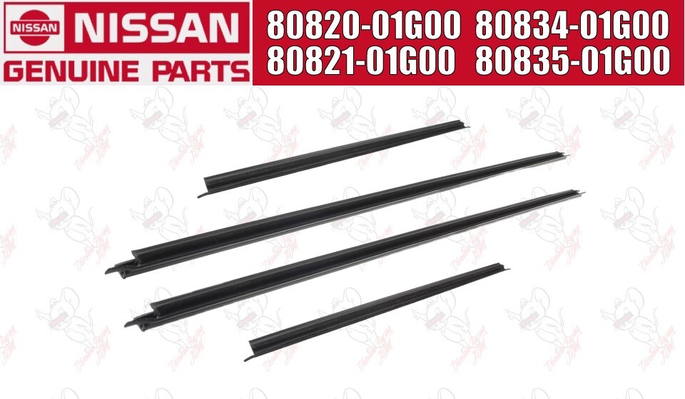 NISSAN OEM MOLDING ASSEMBLY FRONT DOOR OUTSIDE/INSIDE RH LH set