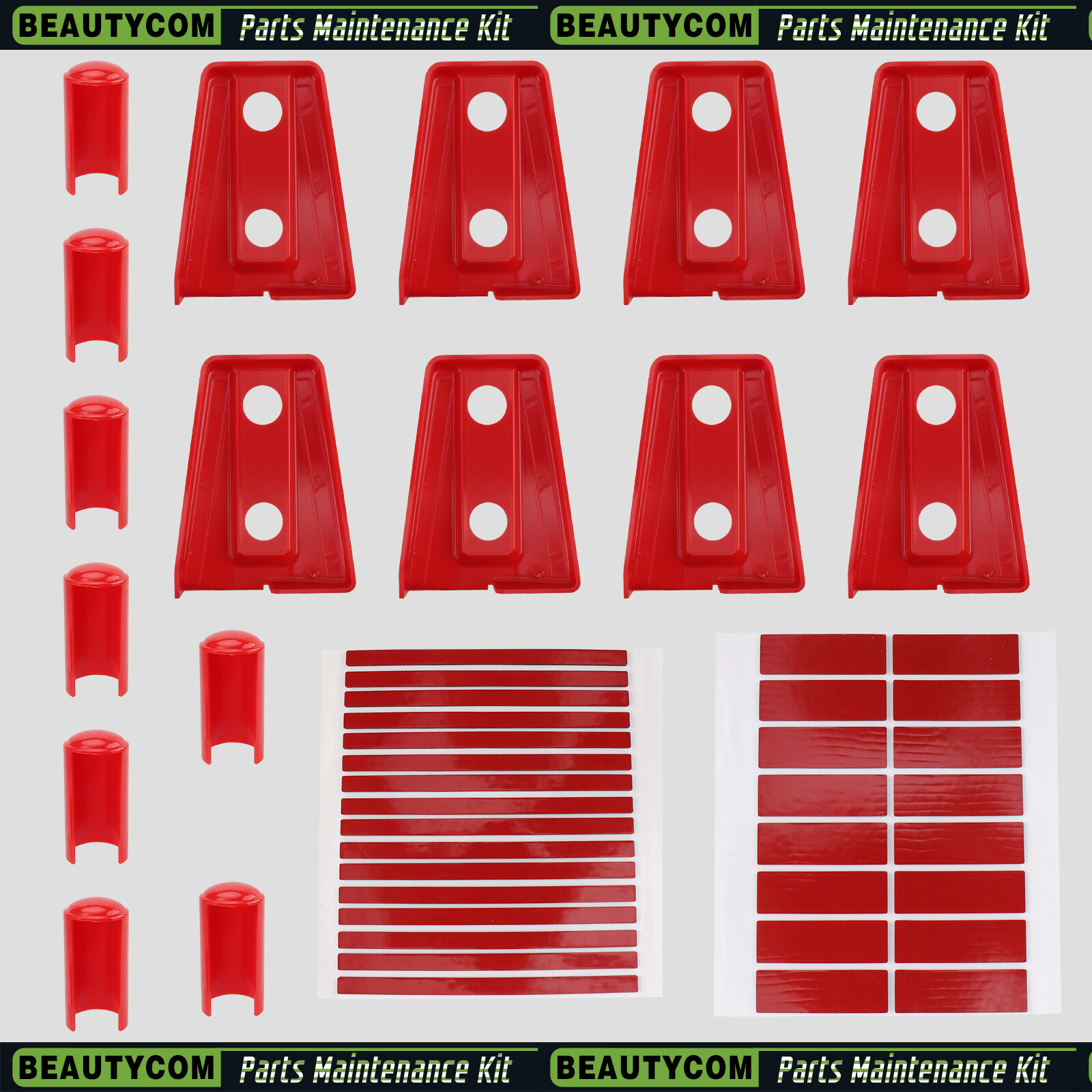 1 set Red Door Hinge Cover Set for Jeep Wrangler JK JKU 07-18 Exterior parts