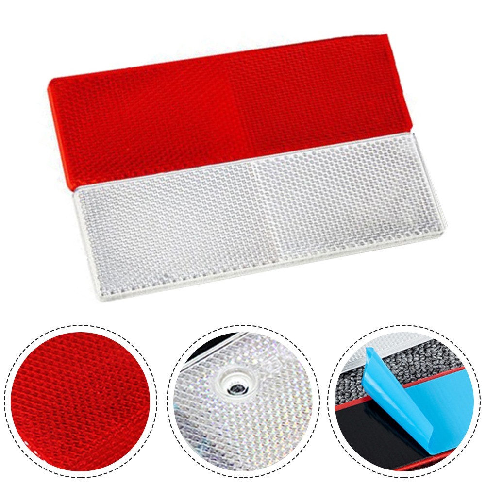Reflective Stickers Car Safety 15x5cm 2Pieces Include PVC Material Plastic