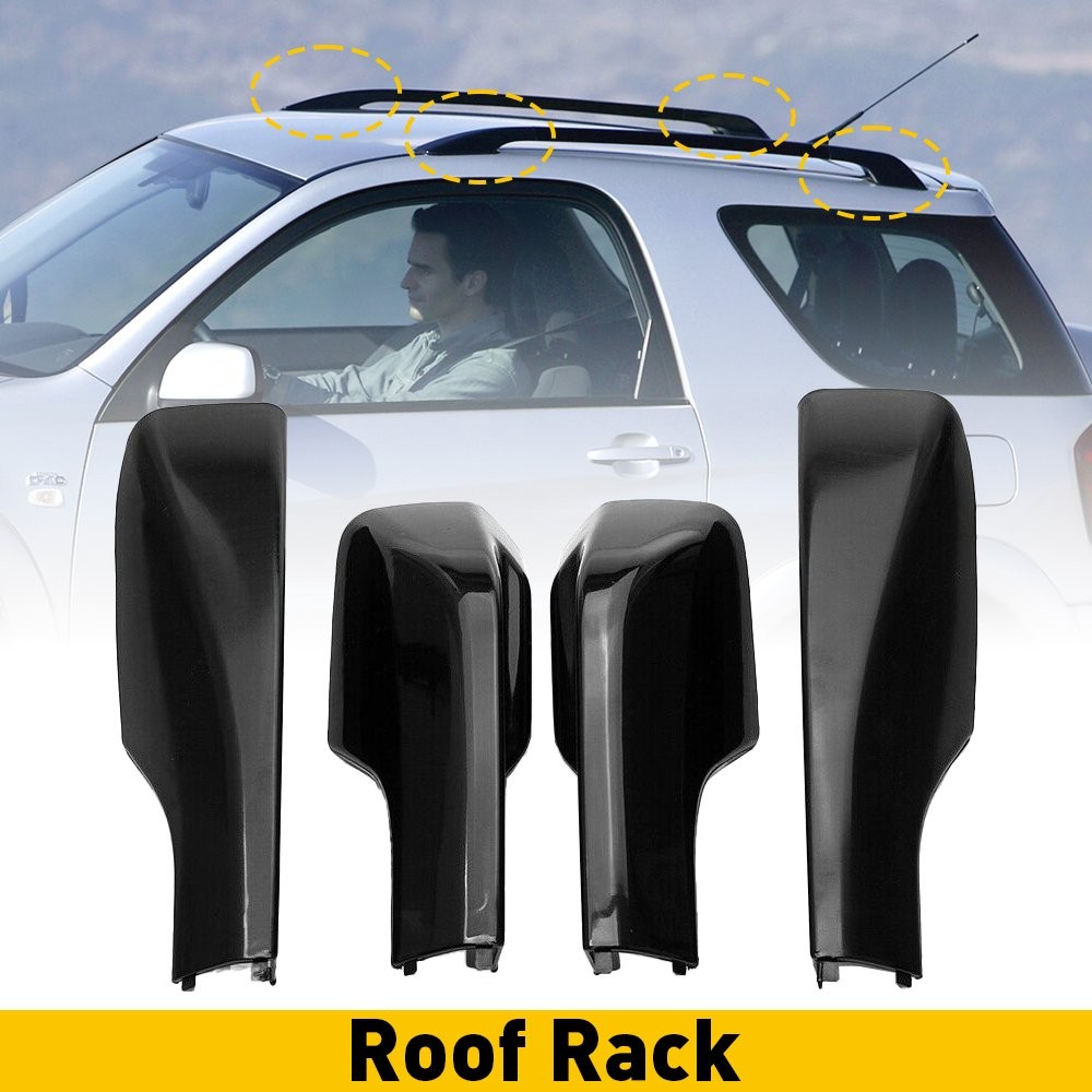 Roof Rack Cover Rail End Shell Cap Trim For TOYOTA RAV4 2001 2002 2003 2004 2005