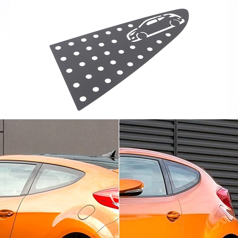 Rear Triangle Window Honeycomb Panel Trim For Hyundai Veloster FS 2012-2017