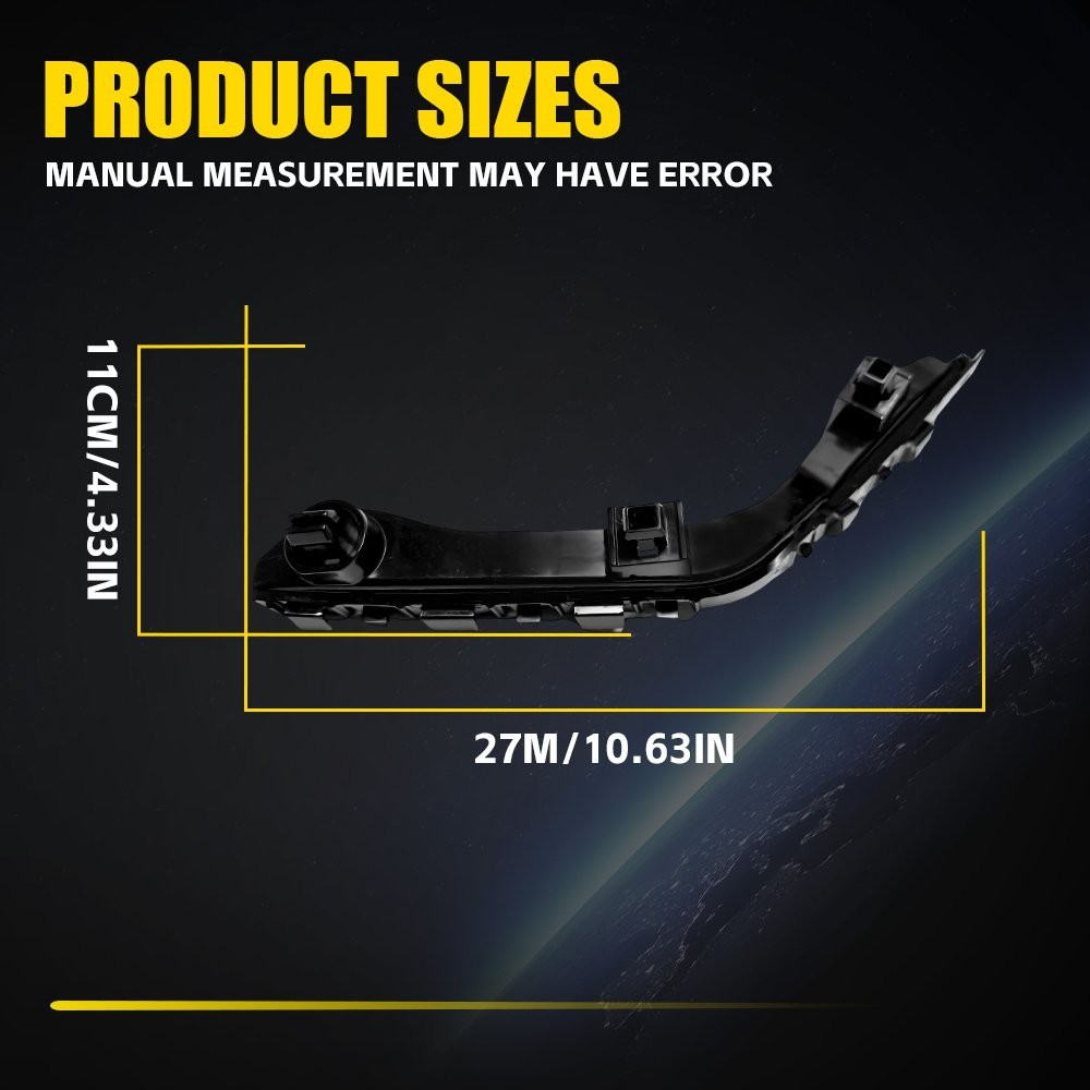 Bumper Support Retainer Brackets Front Left+Right Fit Honda Pilot 09-2015 2-20X