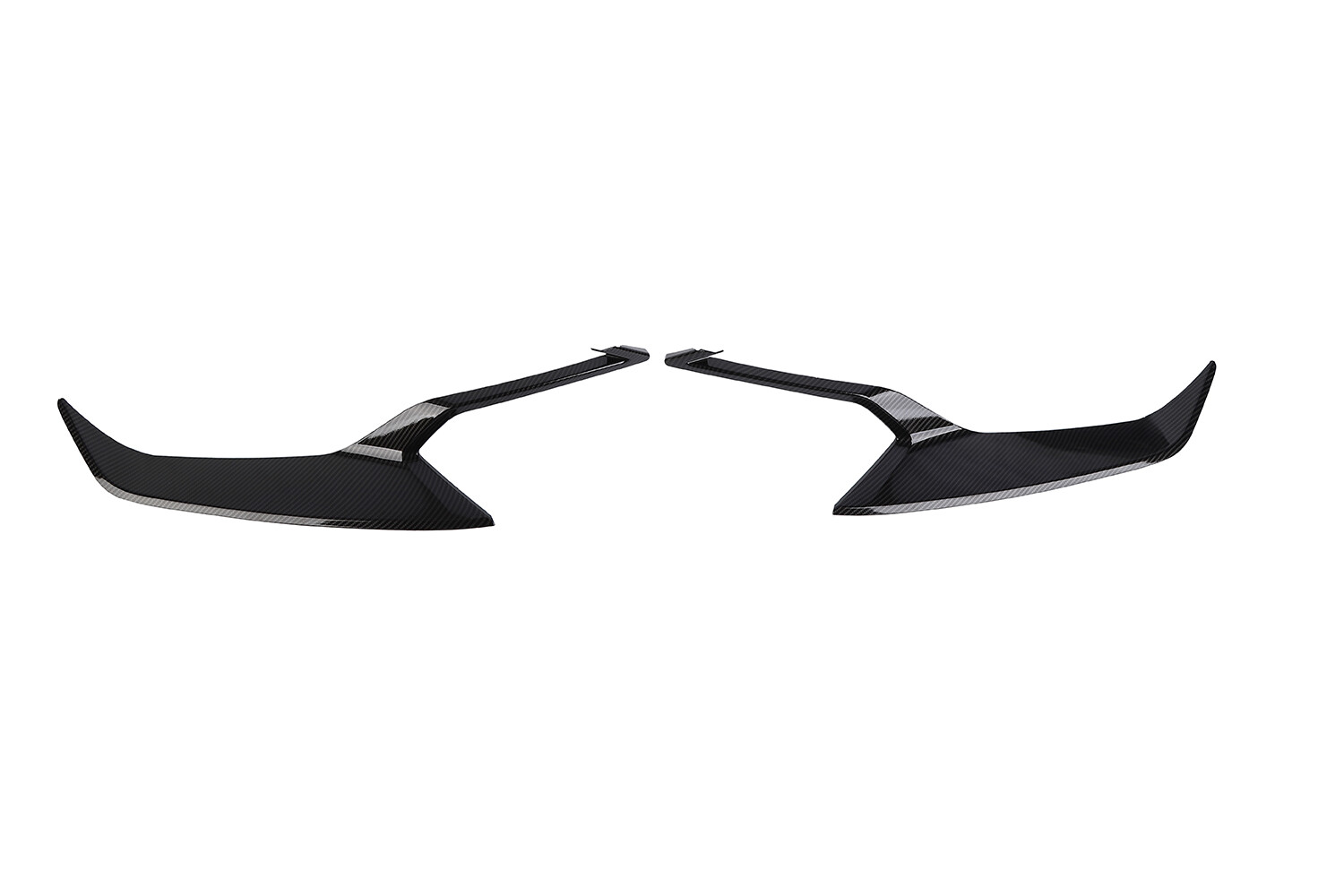FOR 19-23 CHEVY CAMARO 2PCS FRONT HEADLIGHT FRAME COVER TRIM BEZELS CARBON FIBER