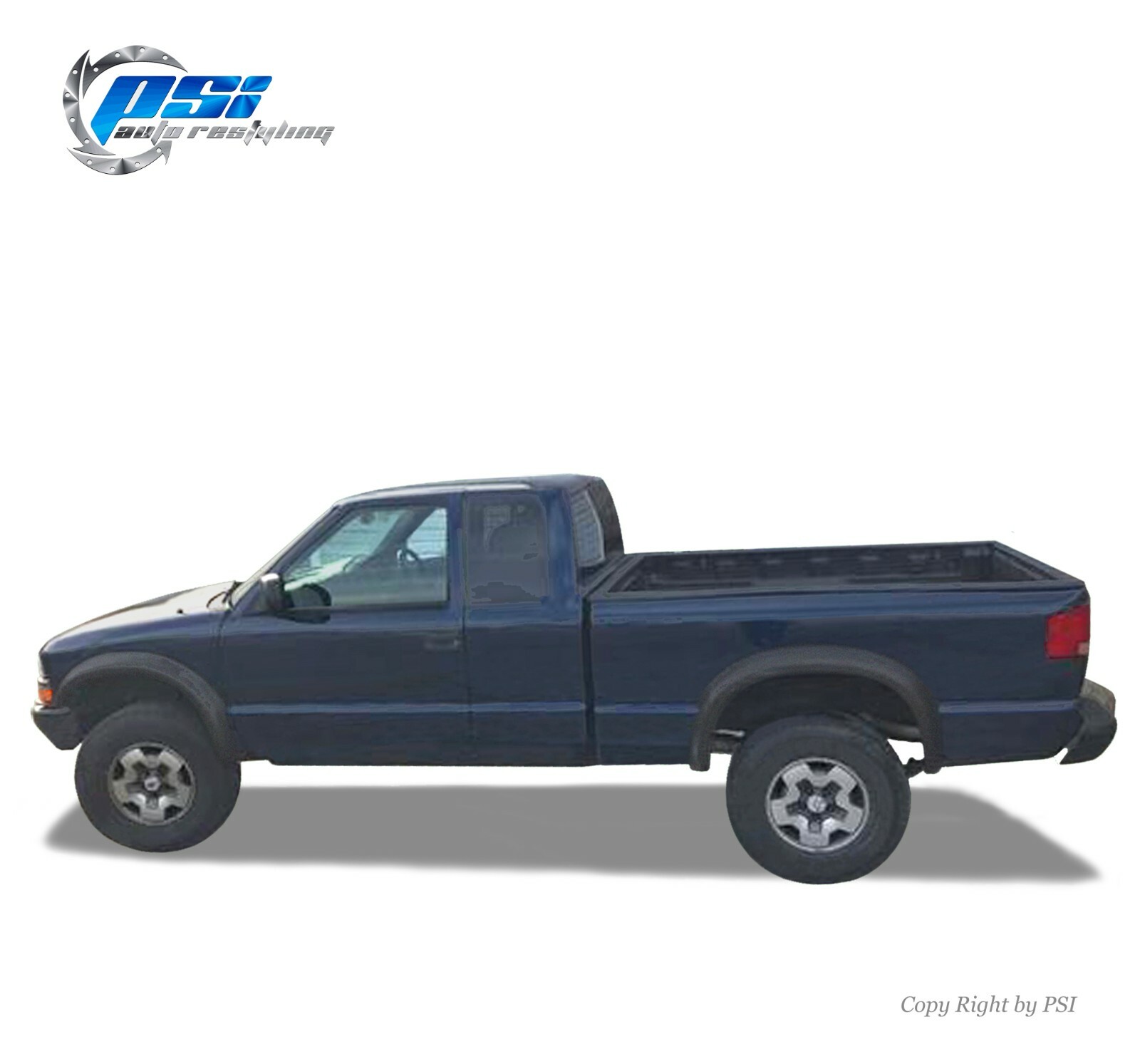 Extension Style Textured Fender Flares Fits Chevrolet Blazer 95-05; S10 94-03