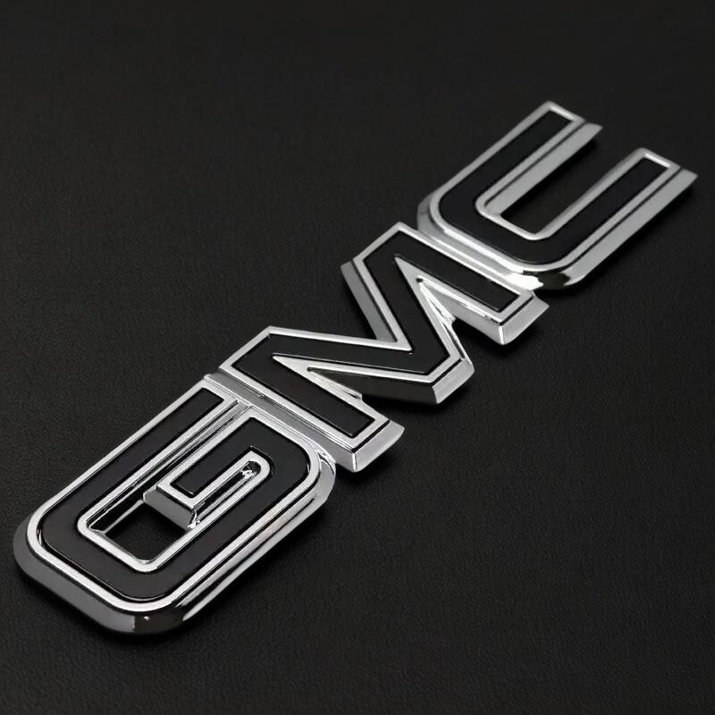 Tailgate Emblem Chrome Black for 2015-2019 Sierra 1500 2500HD 3500HD Canyon