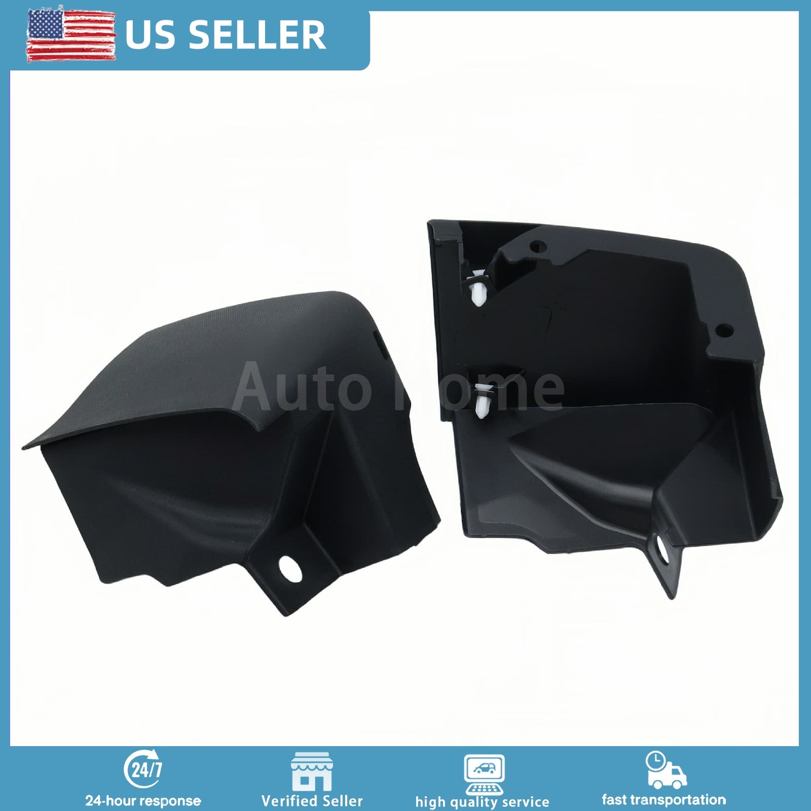 For GMC Terrain 2010-2017 Pair Driver Passenger Side Fender Lower Rear Molding