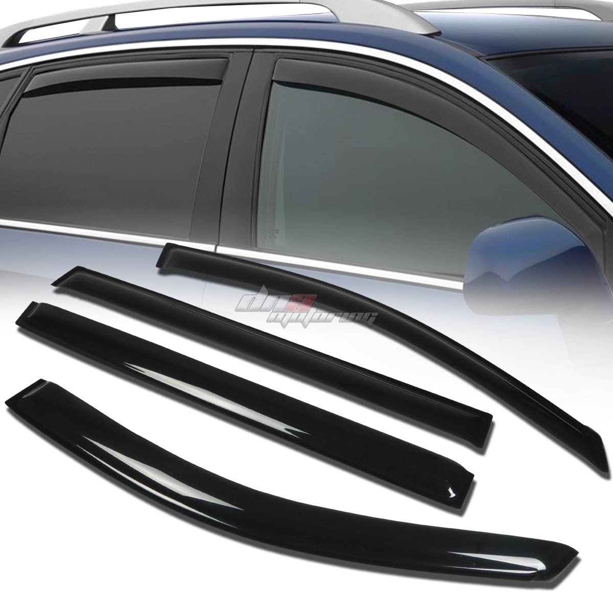FOR 04-11 SIENNA VAN XL20 SMOKE TINT WINDOW VISOR SHADE/VENT WIND/RAIN DEFLECTOR