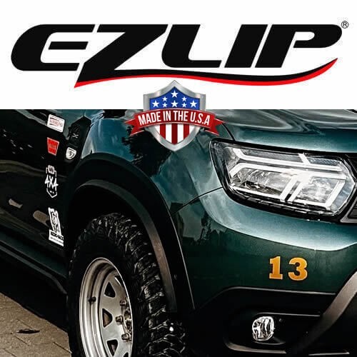 EZ Lip Fender Flares – 1-inch Offroad Flexible Foam Rubber Extension for Dacia