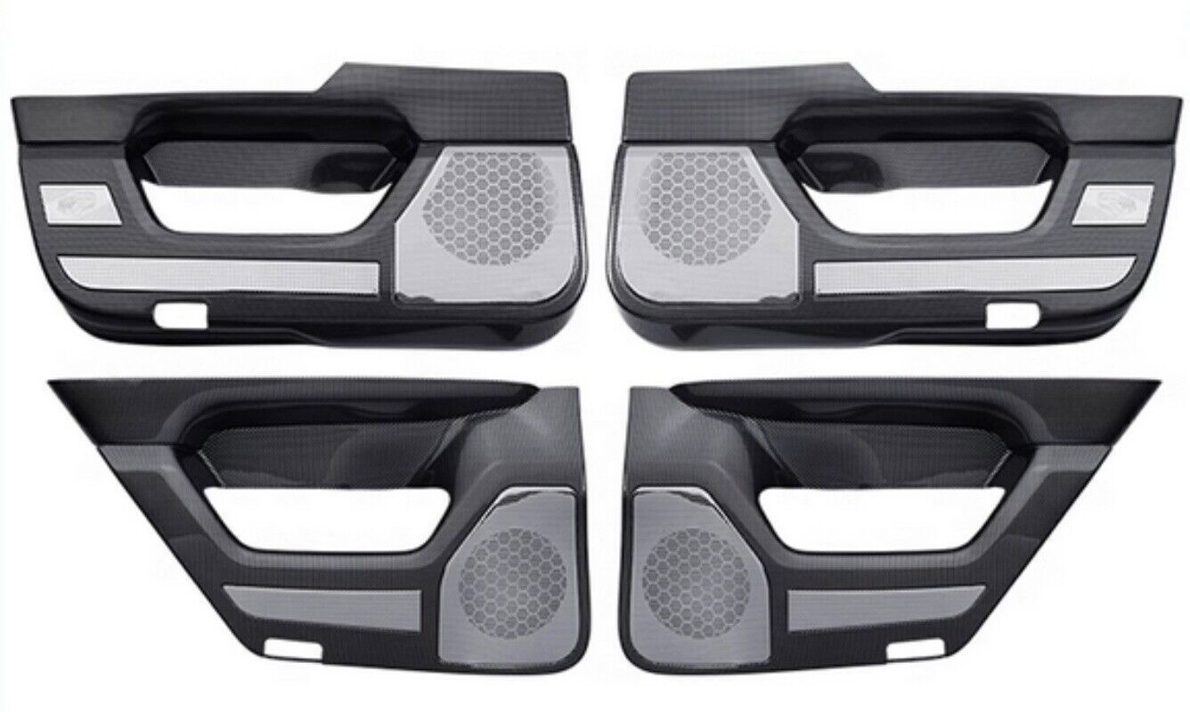 For TOYOTA Land Cruiser LC300 23-24 Car door kick plate ABS+stainless steel 4PCS