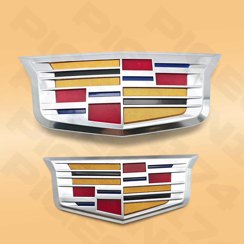 Clip-On Front Badge & Rear Sticker Emblem For 2015-2017 CT6 XT5 XTS ATS TAILGATE