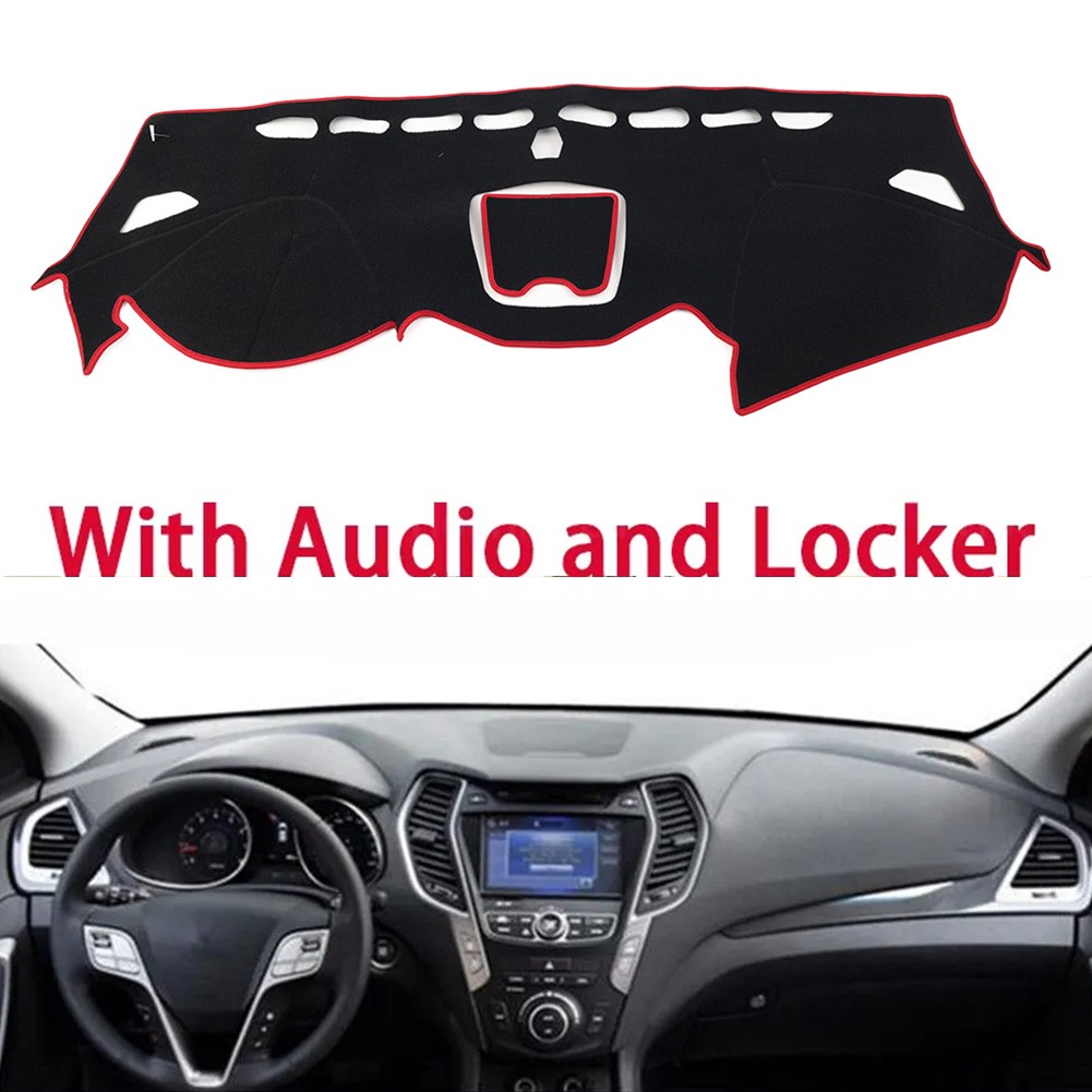 Dash Mat Dashboard Cover Dash Cover Mat For Hyundai Santa Fe Sport 2013-2018