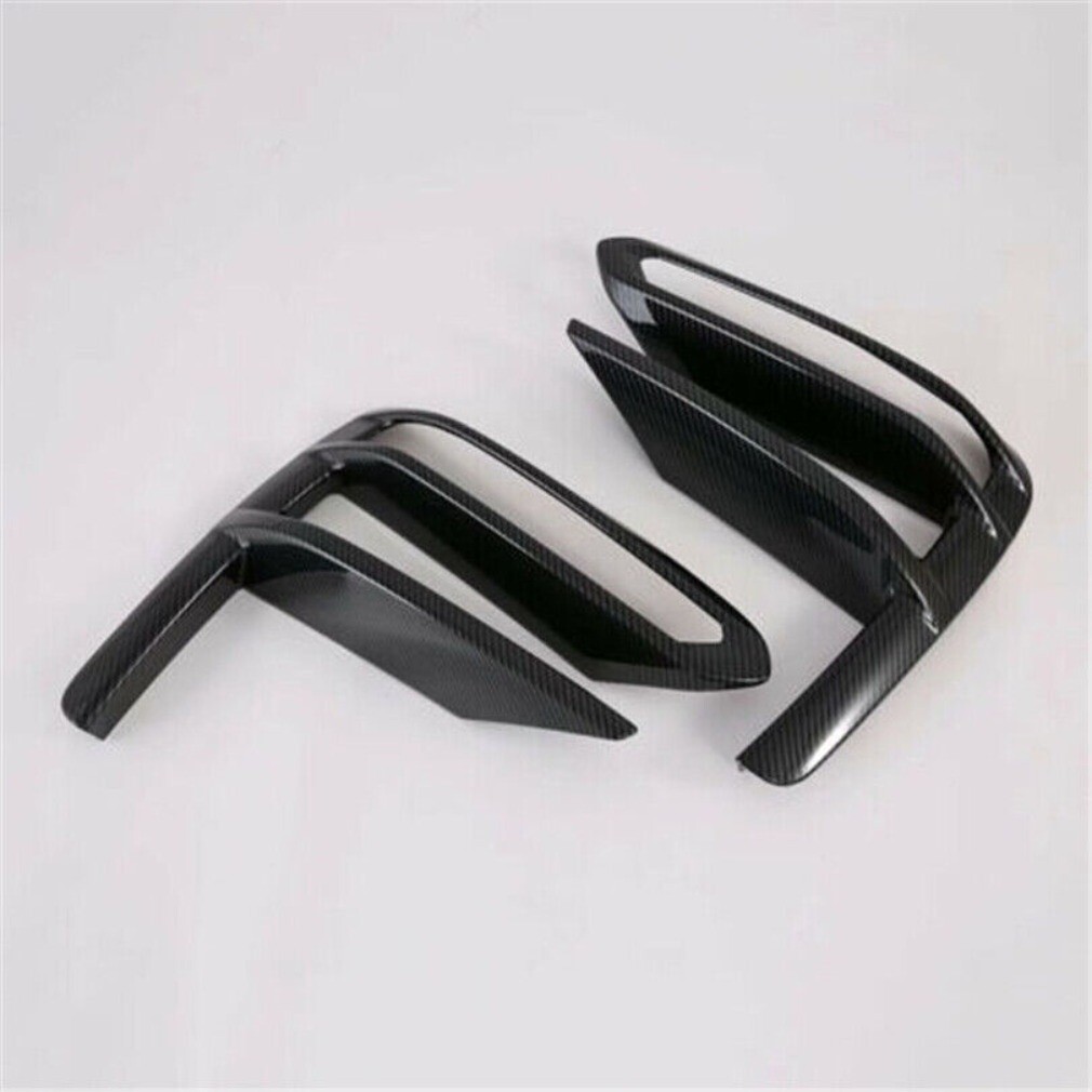 For Kia Forte Sedan 2019-21 Carbon Fiber Front Bumper Fog Light Lamp Trim Cover