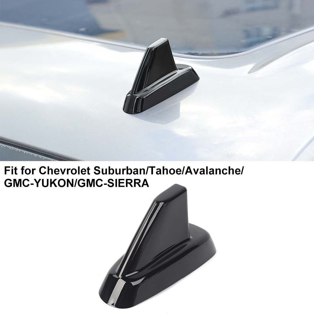 Shark Fin Antenna Base Trim For Chevy Tahoe Suburban SIERRA 2007-13 Gloss Black