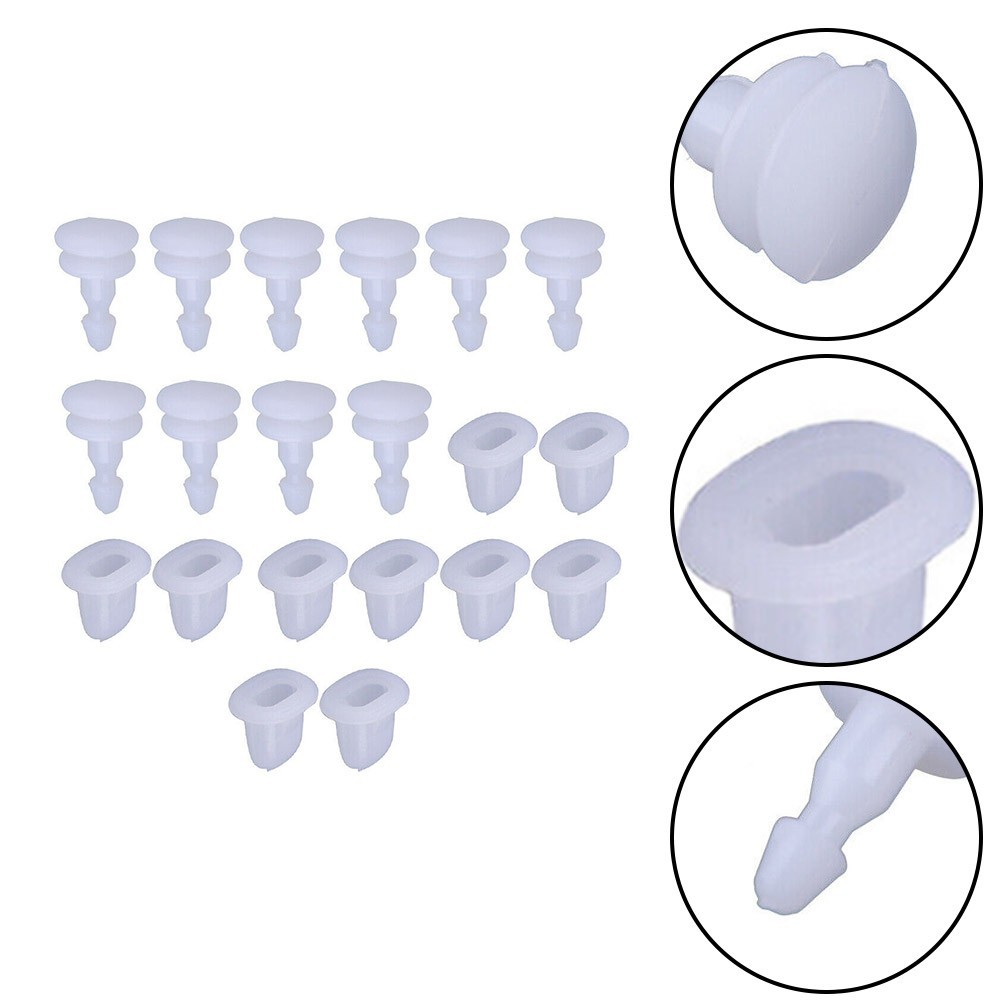 High Quality Wheel Fender Flare Clip Fastener 20pcs ABS Door Guard Nails