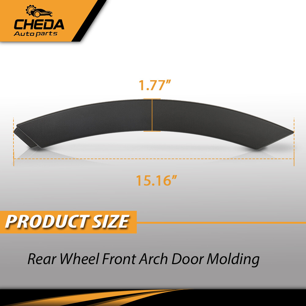 Rear Wheel Front Arch Door Molding Fit For Land Rover Range Rover Evoque 2012-19