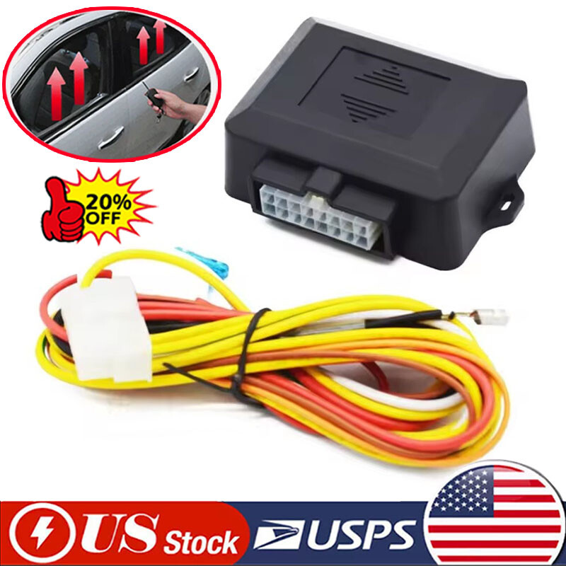 12V Vehicle 4 Door Automatic Safety Power Window Roll Up Closer Power Module Kit