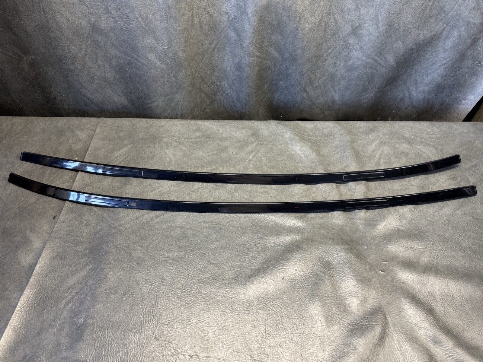 2014-2020 BMW F32 LEFT & RIGHT SIDE ROOF RAIL MOLDING TRIM SET BLACK OEM