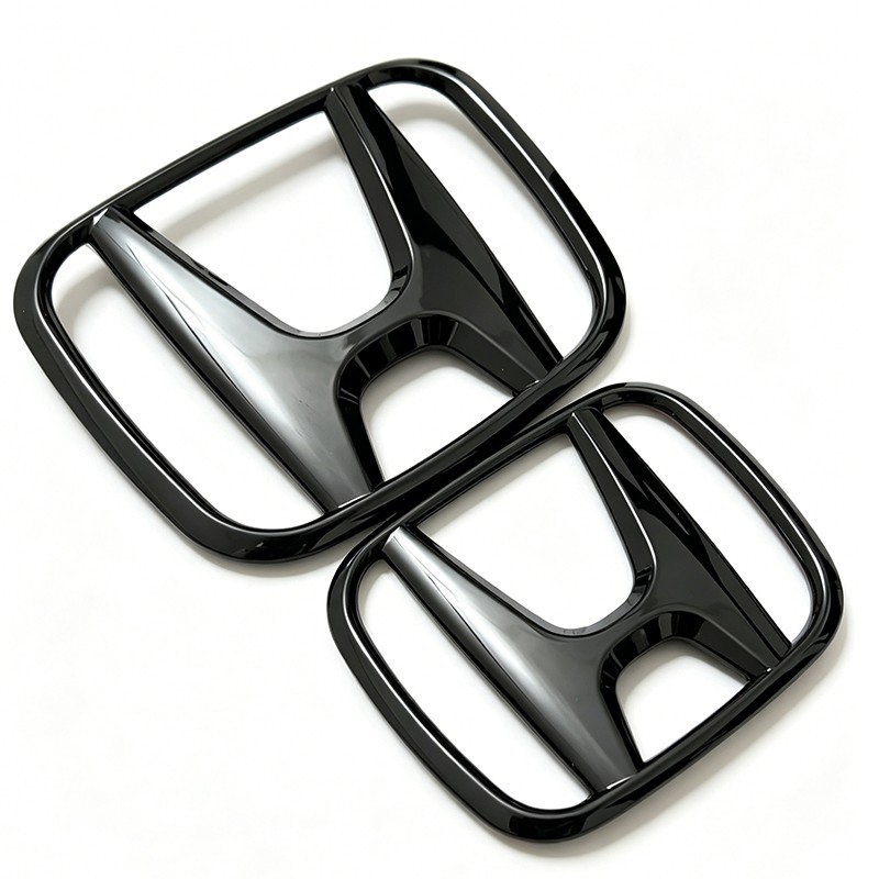 1Set Black Front Grille Trunk Elite Emblem For Honda Pilot 2016-2022 Rear Badge