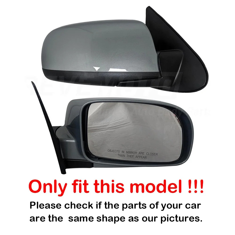 For Hyundai Santa Fe Rearview Mirror Glass Lens With Backing Plate Heated