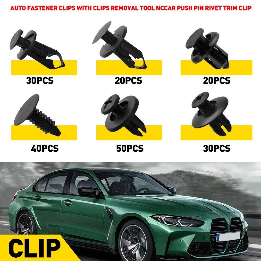 Body Bolts & U-nut Clips – M6 Engine Under Cover Splash Shield Guard for Toyota