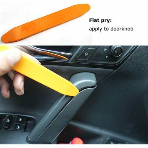 4pcs Door Panel Car Interior Trim Removal Tool Kit Plastic Clip Fastener Remover