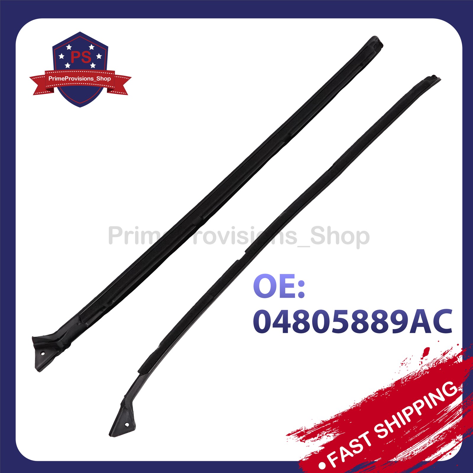 Pair Windshield Pillar Molding For Chrysler 300 Dodge Magnum Charger 05-10 US