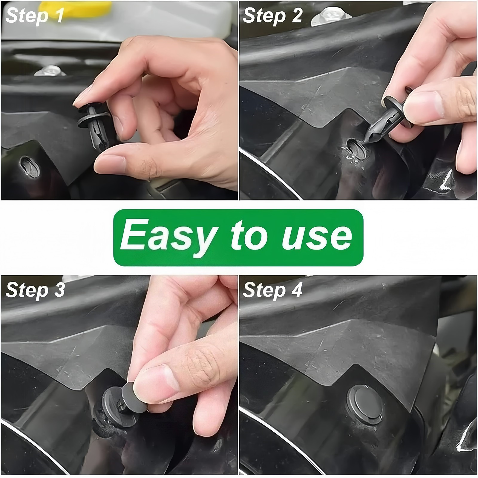 100x For Chrysler Bumper Fender Liner Push Type Retainer Clips Fixing Fastener