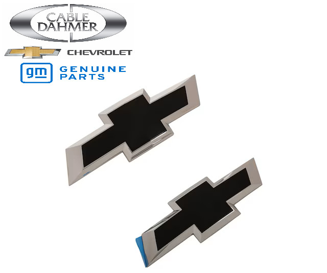 2022-2026 Chevrolet Silverado 1500 Bowtie Emblems in Black GM OEM NEW 86539812