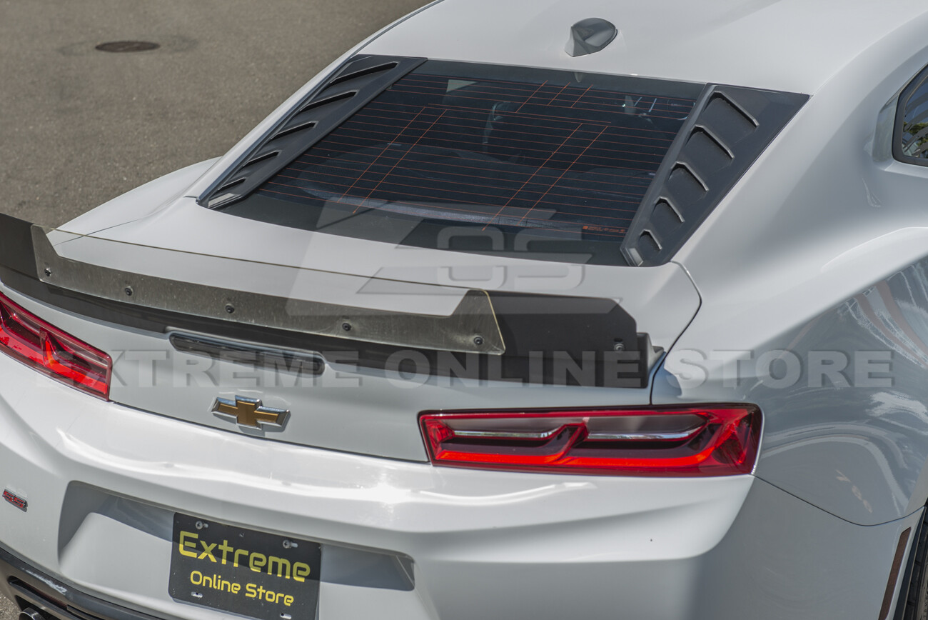 For 16-Up Camaro Coupe Performance Track Rear Window Louver Sun Shade Cover Pair