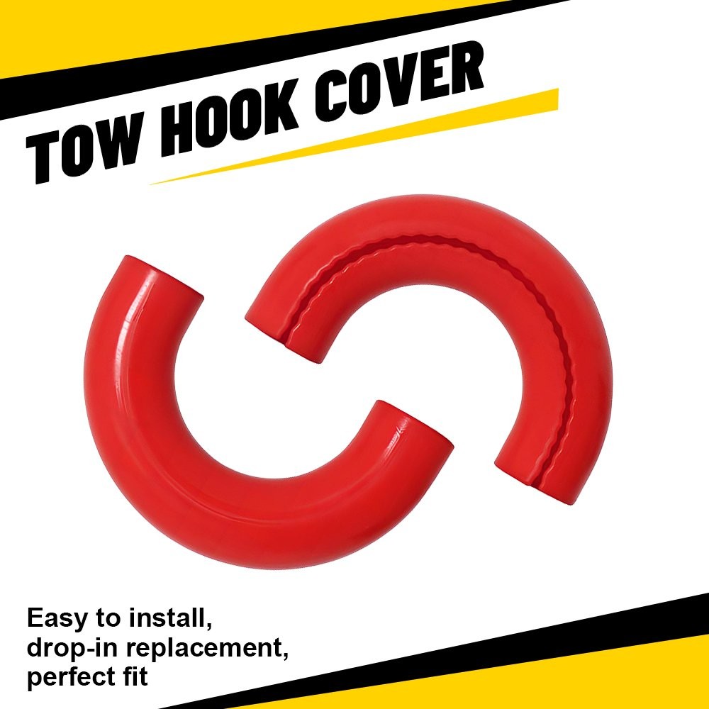 Tow Hook Covers For 2004-2024 Ford F150/2017-21 Toyota Tundra Vertical Hooks EE