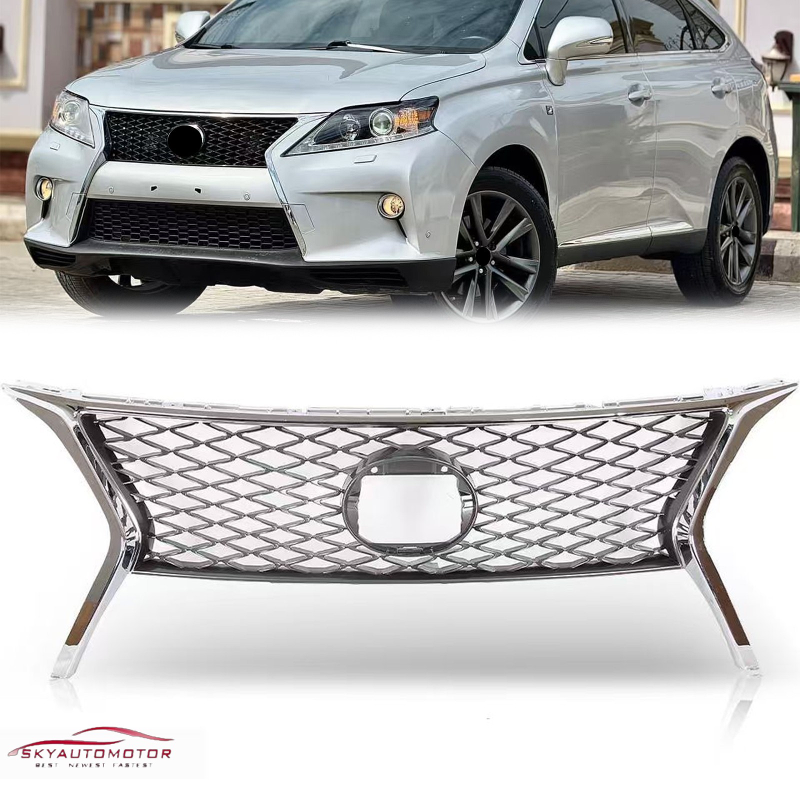 Fits Lexus RX350 2013 2014 2015 Front Bumper Upper Grille LX1200178/ 531010E150