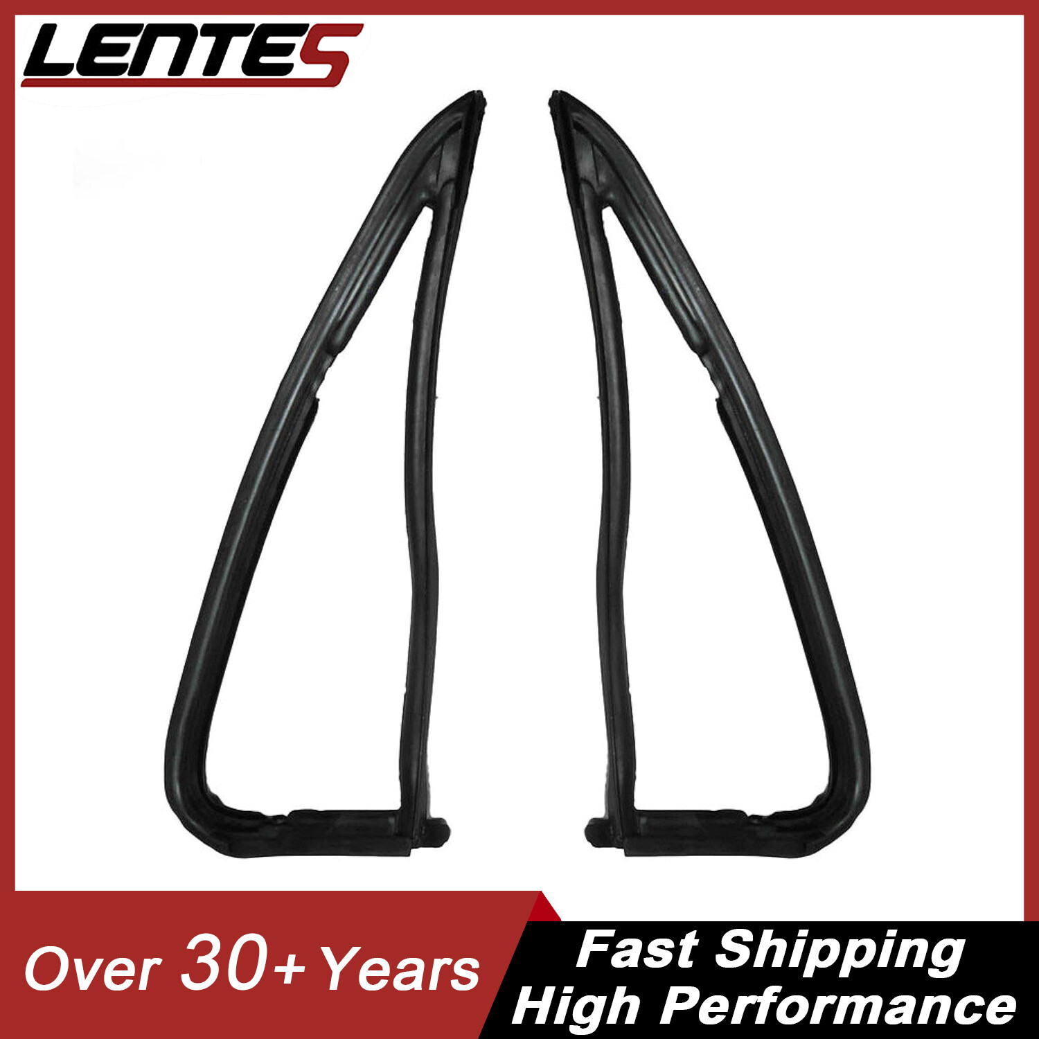Front Vent Glass Window Weatherstrip Seals Set Pair for Chevy GMC Pickup Truck